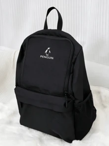 CAMEL CROWN Unisex Backpack For Men Women, Travel Daypack Laptop Bag School Backpack - Phantom Black - View 1