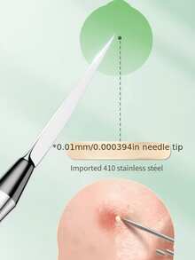 2/1pc Professional Salon Blackhead Removal Kit With Triple-Pronged Needle, Suitable For Exfoliation And Excess Oil Treatment - Multicolor - View 3