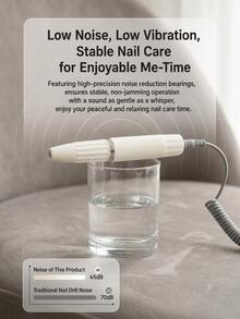 2-In-1 Professional Nail Drill With Built-In UV LED Light, 50-Speed Stepless Adjustment, Smart Digital Display, 45dB Low Noise Motor, 12 Multi-Function Grinding Heads, Suitable For Home Manicure, Polishing And Nail Art, 1500mAh - Multiple Styles - View 6