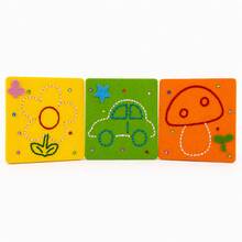 1/3/5pcs Kids DIY Felt Sewing Material Kit, Car Mushroom Flower Ice Cream Butterfly Patterns, Hand-Eye Coordination Fine Motor Skills Training Handmade Toy - Multicolor - View 16
