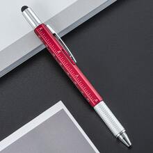 Multifunctional 6-In-1 Tool Pen, Pocket Metal Practical Pen With Ruler, Stylus, Screwdriver Bits, Portable Keychain Small Tool Pen, Suitable As Gift For Men, Engineers, Repairmen - Sets - View 5