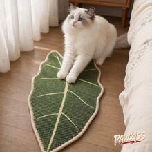 Home Sisal Leaf Cat Scratching Pad, Durable, Can Be Installed On Wall/Sofa/Headboard/Table Leg, No Shedding, Washable, Suitable For Kittens And Adult Cats. Used For Scratching, Resting, Playing; Dorm/Apartment/Rental Home Decor, Portable Holiday Gift - one-size - View 5