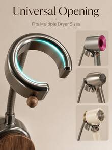Hands-Free Wall-Mounted Hair Dryer Holder | 360° Rotating & Height Adjustable | Suction Cup Installation | Convenient Hands-Free Design | No Drilling Required | Durable & Sturdy Material | Autumn/Winter Essential | Suitable For Most Hair Dryers - Multicolor - View 9