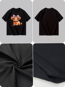 Men T-Shirts - 黑色 - 查看 4