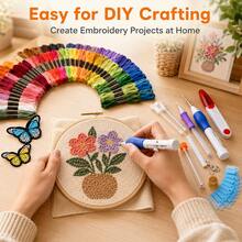 十字繡戳刺針刺繡套裝 手工刺繡工藝工具 DIY 手作縫紉刺繡工具 - AC-151 - 查看 5