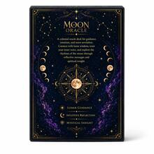 Kartu Oracle Bulan, Dek Panduan Bulan Surgawi dengan Pesan Fase Bulan, Kartu Refleksi Intuitif, Wawasan Mistik, Alat Ramalan untuk Bacaan Harian, Meditasi, Manifestasi, Pertumbuhan Spiritual, Pecinta Astrologi dan Kristal - Navy Blue - View 6