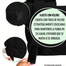 Sofá Cama Individual 190x70x15 Poliéster - Negro - Ver 7