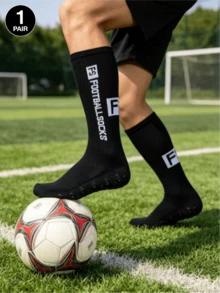 1/2/3/4 Pairs FS Pattern Football Socks, Shock-Absorbing Comfortable Wear-Resistant Sports Socks, Suitable For Outdoor Fitness Basketball Socks - Multicolor - View 6