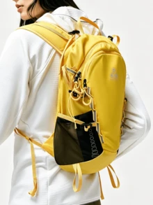 CAMEL CROWN Outdoor Hiking Backpack, Large Capacity Multifunctional Lightweight Backpack For Trekking, Travel & Sports - Rose Yellow - View 2