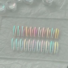 12入 Y2K 亮面變色龍珍珠指甲粉，變色龍極光美甲，超細鏡面色素，適用專業美甲沙龍，冰晶變色指甲粉 0.5g，打造金屬質感美甲裝飾 - 彩色 - 查看 3