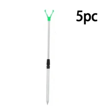 Aluminum Alloy Silver Telescopic Fishing Rod Holder, Sea Fishing Rod Holder, Y-Shaped U-Shaped Long Rod Stand, Simple Hand And Sea Dual-Use Fishing Stand, Suitable For Surf And Catfish Fishing, Perfect For Outdoor Fishing And Beach Trips, Beach Enhanced Equipment - Multicolor - View 18