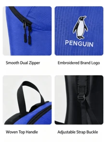 CAMEL CROWN Multifunctional Outdoor Backpack, Large Capacity Lightweight Waterproof Scratch-Resistant Durable Daily Use Backpack - Flagship Blue - View 4