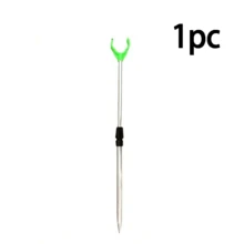 Aluminum Alloy Silver Telescopic Fishing Rod Holder, Sea Fishing Rod Holder, Y-Shaped U-Shaped Long Rod Stand, Simple Hand And Sea Dual-Use Fishing Stand, Suitable For Surf And Catfish Fishing, Perfect For Outdoor Fishing And Beach Trips, Beach Enhanced Equipment - Multicolor - View 12