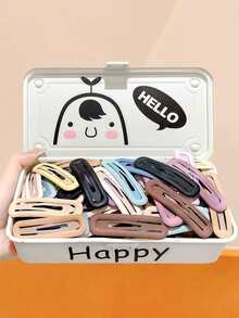 24/12pcs Basic Matte BB Hair Clips, Durable & Non-Damaging, Vintage Sweet Hair Accessories For Women And Girls, Suitable For Daily Wear, Dates, Vacations And School - Multicolor - View 13