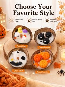 Halloween Pumpkin Scented Candle Gift, Aromatherapy Decor, Home Decoration, Party Decoration - A - View 9
