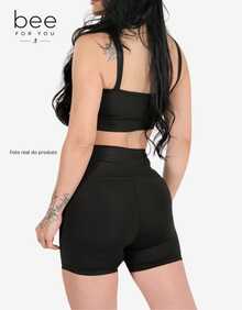 Women's Non-See-Through Shaping Gym Wear With Padding - 藍色 - 查看 4