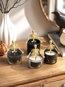 Halloween Pumpkin Scented Candle Gift, Aromatherapy Ornament, Home Decor, Party Decoration - A - View 10