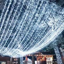8 Lighting Modes Battery Powered Icicle Lights Curtain Lights, Starry String Lights, Outdoor Engineering Mall Wedding Decoration Lights, Outdoor Atmosphere Lights, Indoor Curtain Lights Christmas Decoration Holiday Lights, Holiday Lighting, Waterfall Lights Yard Decoration, Outdoor Decoration, Garden Fence Railing Decoration, Room Bedroom Hallway Living Room Eaves Decoration String Lights, Wedding Party Decoration - 8-function Battery-powered Fairy Lights - View 19