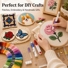 十字繡戳刺針刺繡套裝 手工刺繡工藝工具 DIY 手作縫紉刺繡工具 - AC-151 - 查看 7
