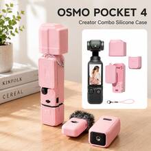 Osmo Pocket 3 /Xtra Muse 相機保護殼，柔軟矽膠手柄套，含螢幕保護與麥克風，輕量防刮，適合旅行、Vlog、日常拍攝 – 粉紅色 - 查看 19