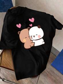 Men T-Shirts - 黑色 - 查看 5