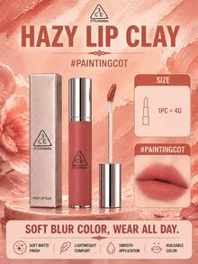 3CE HAZY LIP CLAY#PAINTINGCOT 4g，絲滑不拔乾，顯色可疊加，黃皮白皮都適配 - #PAINTINGCOT - 查看 2