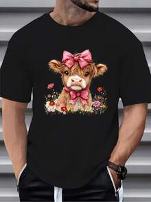Men T-Shirts - 黑色 - 查看 3