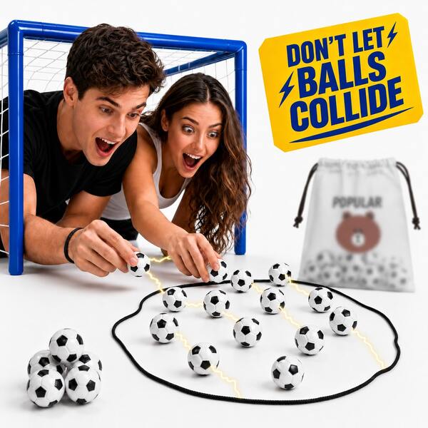 Magnetic Football Game, 20 Football-Shaped Pieces With Rope And Travel Bag, Fast-Paced 2-Player Tabletop Strategy Puzzle Game, Perfect For Parties, Travel, Camping, Great Gift For Football Fans