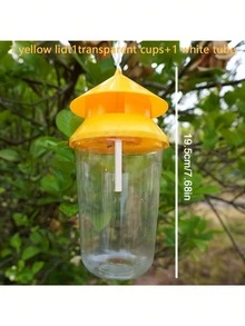 2pcs Bottle + Lid, Reusable, No Electricity, No Power Required, Suitable For Orchards, Vegetable Gardens And Bee Farms, Insect Trap, Lure Trap - A - View 6