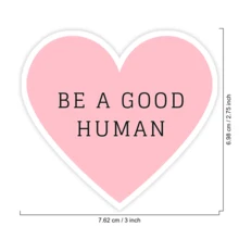 Pink Heart Shape Positive Text Decal, Inspirational Slogan Decor Sticker, Universal Multipurpose Ornament For Car Laptop Water Bottle Notebook Smooth Surface Decor Accessories - Car Stickers - View 5