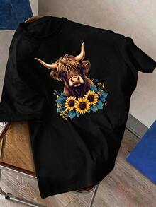 Men T-Shirts - 黑色 - 查看 5