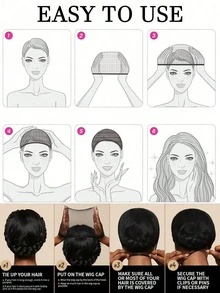 10/5/2 Sets Wig Headbands Designed For Wigs, Stretch Nylon Material, Wig Padding, Non-Slip And Secure, Soft Mesh Cap, Wig Accessories, Daily Use, Suitable For Cosplay, Portable, Campus - Multicolor - View 4