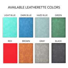 Customized Photo Leather Notebook Set | Personalized Notebook With Pen And Box | Engraved Diary, Suitable For Women, Graduation Gift, Bridesmaid Gift, Business Set - Multicolor - View 5
