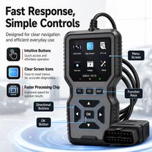 V519 OBD2 Scanner Engine Fault Code Reader Battery Voltage Tester Car Diagnostic Tool - Grey - View 9