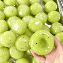 1pc Mashed Potato Sque Eze Toy TPR, Popular Kiwi Green Style, Imitation Fruit Round Sh Ape, Micro Black Spe Ckles, Fidget Ball For Halloween Prop - Multicolor - View 11