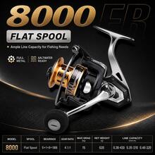 HASIDA HISTAR FB Full Metal Spinning Reel 10000 Zero Gap Design Saltwater Corrosion Resistant Long Cast Surf Reel Suitable For Sea Rod Anchor Fishing Offshore Saltwater Fishing - Black - View 12