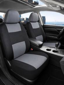 Universal 9 Pcs/5 Seat Car Seat Cover Set, Breathable Polyester Full Wrap Auto Seat Protector Compatible With Airbags, Anti-Slip All Season Seat Cushion Fit Most Sedans, SUVs And Trucks, Multiple Color Options,Car Interior Accessory Kit - A - View 12