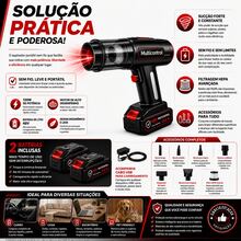 Aspirador De Pó Soprador Com 2 Bateria 48v Recarregáveis Portatil Turbo Para Limpeza Completa - Aspirador 21V - Visão 5