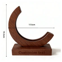 Personalized Crystal Trophies For Employees, Custom Achievement Glass Trophies, Custom Glass Trophy Ornaments, Laser Engraving - Redwood - View 8
