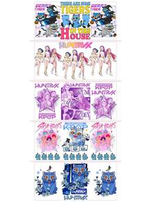 DOBBLE K-Pop Style Halloween UV DTF Cup Wrap Transfer Sticker, Colorful Decal For Glass Cups, Tumblers And Water Bottles, DIY Drinkware Decoration, 23 X 11 Cm - View 8