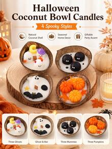 Halloween Pumpkin Scented Candle Gift, Aromatherapy Decor, Home Decoration, Party Decoration - A - View 2