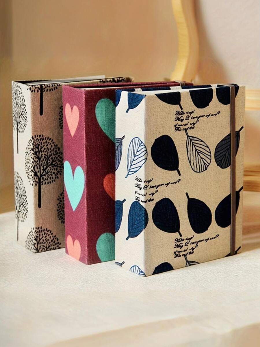 1pc Photo Album, 200 Creative Large-Capacity Interwoven Family Photo Album, 6-Inch Fabric Surface, Suitable For Decoration In Family Rooms, Living Rooms, Offices, Mother's Day Gift, Spring Gift - Multicolor - View 1