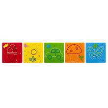 1/3/5pcs Kids DIY Felt Sewing Material Kit, Car Mushroom Flower Ice Cream Butterfly Patterns, Hand-Eye Coordination Fine Motor Skills Training Handmade Toy - Multicolor - View 4