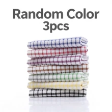3/6/12pcs Reusable Durable Plaid Towels - Super Absorbent Soft Lint-Free Multipurpose Cloths, Perfect For Kitchen Cleaning, Tea Set And Glass Drying[Assorted Colors] - Assorted Colors - View 11