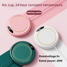 智能加熱杯墊 USB供電 3段溫度調節(55-75°C) 一鍵操作 8小時自動斷電 適用於咖啡/牛奶/蛋/三明治/茶 家用/辦公/旅行 - 彩色 - 查看 9