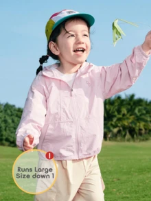 Balabala 青少年女孩防曬外套，2026夏季輕量透氣 - 粉紅 - 查看 2