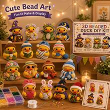 1 Set DIY 3D Animal Beaded Embroidery Kit, Bird Beaded Handmade Craft With Instructions, Cute Beaded Art Handmade Bird Gift, Suitable For Beginners And Craft Enthusiasts - Multicolor - View 10