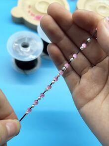 1 捲 0.8mm 黑色彈性繩（約 2362.2 英吋）DIY 珠寶手鍊項鍊製作用－串珠繩與繩線 - 彈力繩 - 查看 4