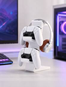 3D Printed Game Controller & Headphone Stand, 2-In-1 Universal Desktop Stand, Compatible With Series X/S, Space-Saving Storage Rack For Gamers, Suitable For Bedroom, Gaming Room, Office, Perfect Birthday Gift For Boyfriend - Multicolor - View 16