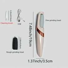 1 Set Alat Penghilang Kapalan Kaki Elektrik, Termasuk 8 Kepala Penggiling - Cocok untuk Alat Perawatan Kaki Elektrik - HX808 - 8 kepala gerinda - View 3